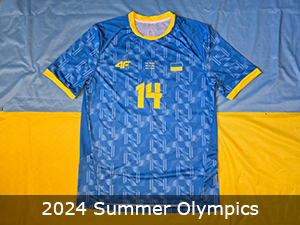 4F ukraine olympics football shirt 2024